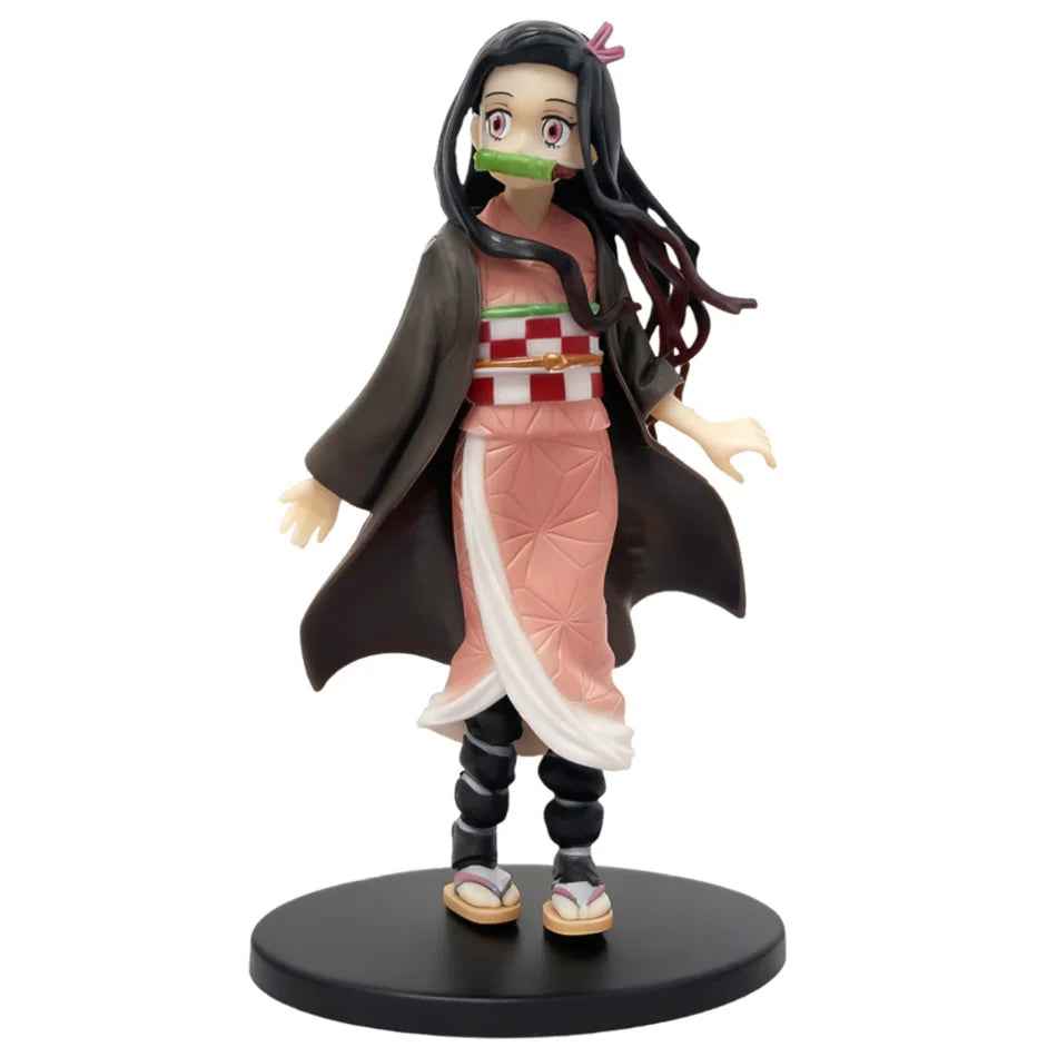 Anime Demon Slayer Kimetsu No Yaiba Figure 15Cm Nezuko Tanjirou Mitsuri Shinobu Zenitsu Kyoujurou Action Figural Model Toy Gifts