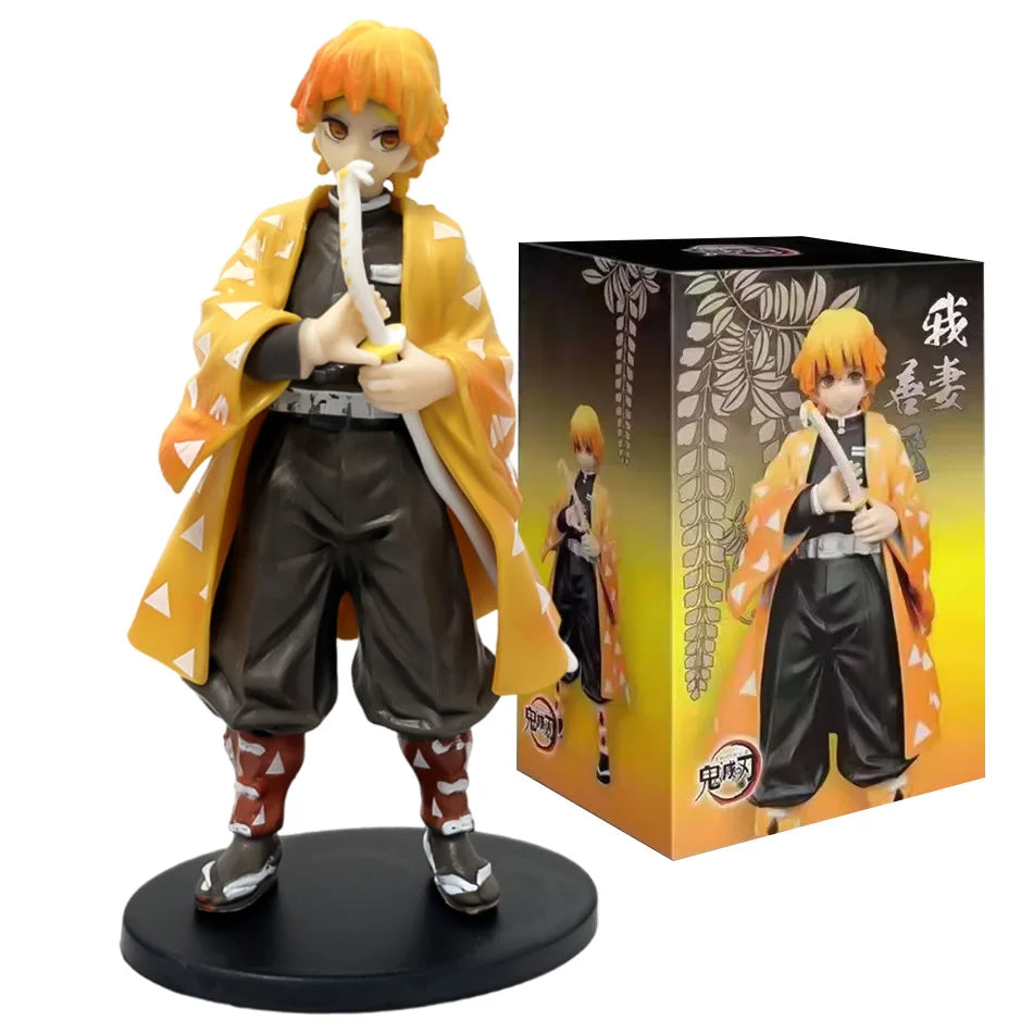 Anime Demon Slayer Kimetsu No Yaiba Figure 15Cm Nezuko Tanjirou Mitsuri Shinobu Zenitsu Kyoujurou Action Figural Model Toy Gifts