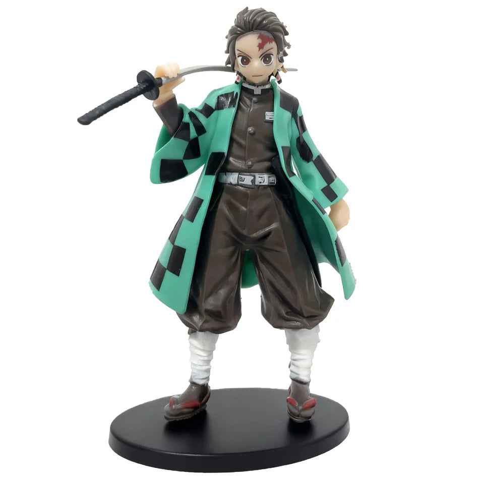 Anime Demon Slayer Kimetsu No Yaiba Figure 15Cm Nezuko Tanjirou Mitsuri Shinobu Zenitsu Kyoujurou Action Figural Model Toy Gifts