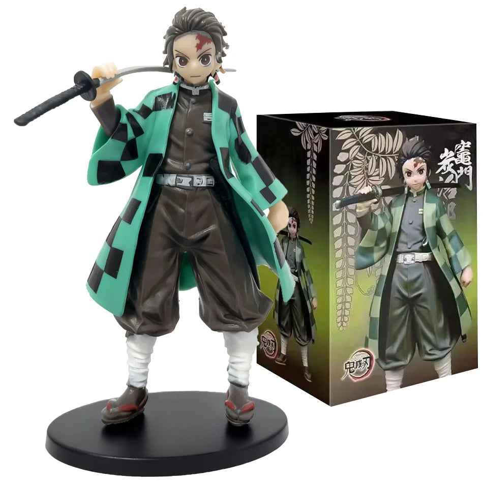 Anime Demon Slayer Kimetsu No Yaiba Figure 15Cm Nezuko Tanjirou Mitsuri Shinobu Zenitsu Kyoujurou Action Figural Model Toy Gifts