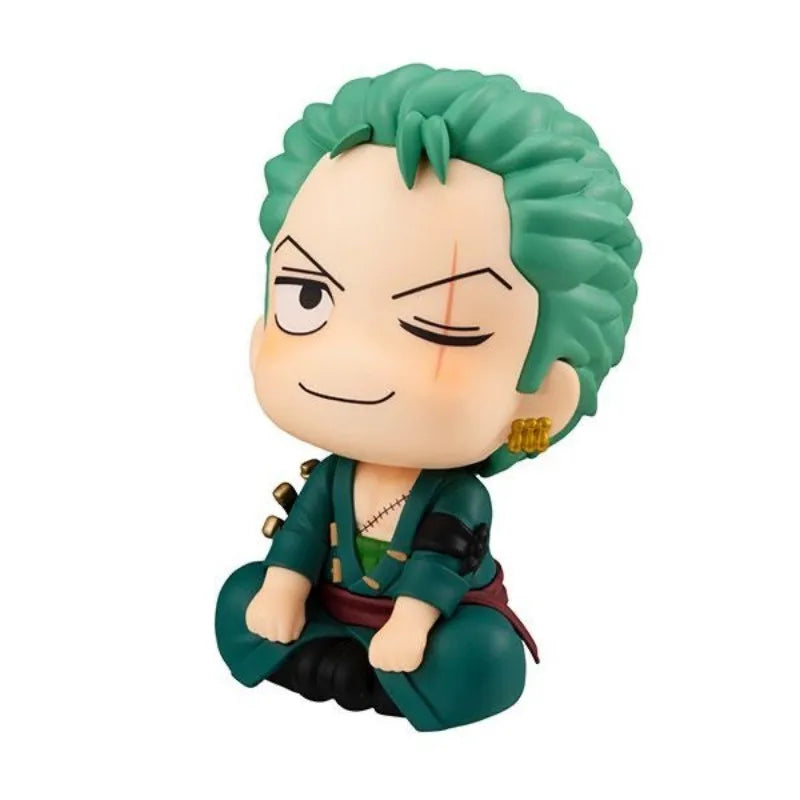 One Piece Luffy Zoro Cartoon Animation Figure Model Kawaii Simple Desktop Decoration Ornaments Children'S Toys Holiday Gifts