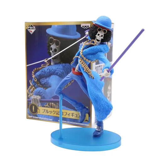 20Cm One Piece Figures 20 Anniversary Brook Figurine Pvc Statue Model Doll Collectible Room Decoration Gifts