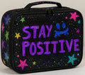 Stay positive apparel line lunchbox for girls, beautiful glitter design L&L toys