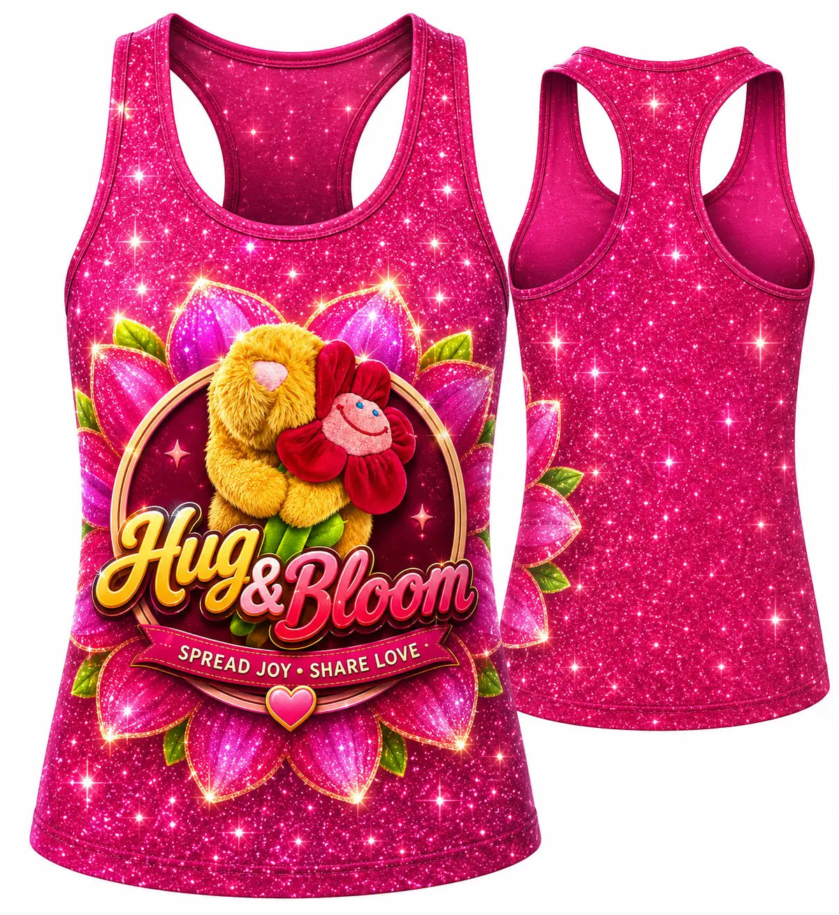 Hugs and bloom gym sports top L&L toys and apparel