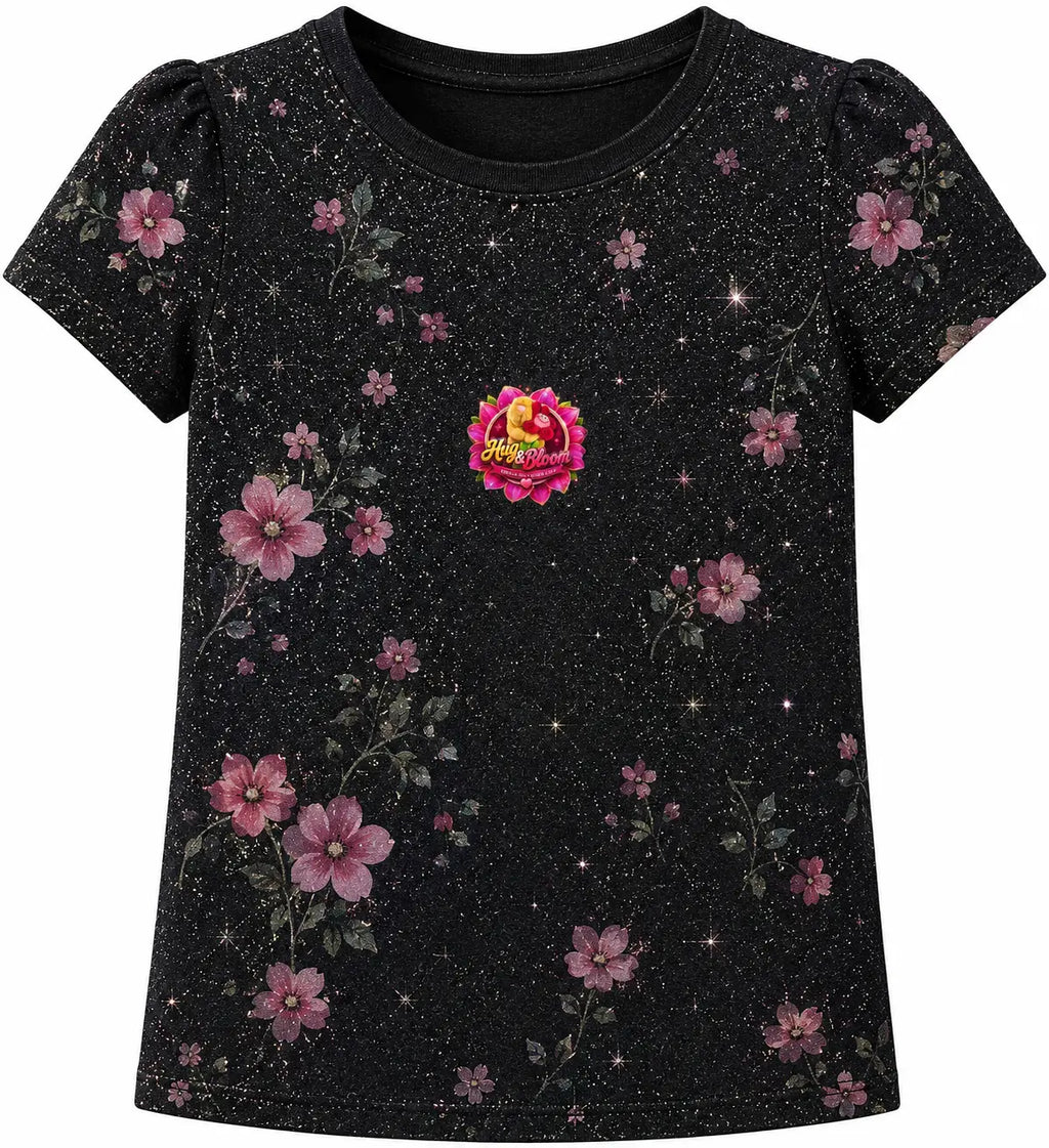 Hugs and bloom sparklebloom short sleeve top L&L toys and apparel