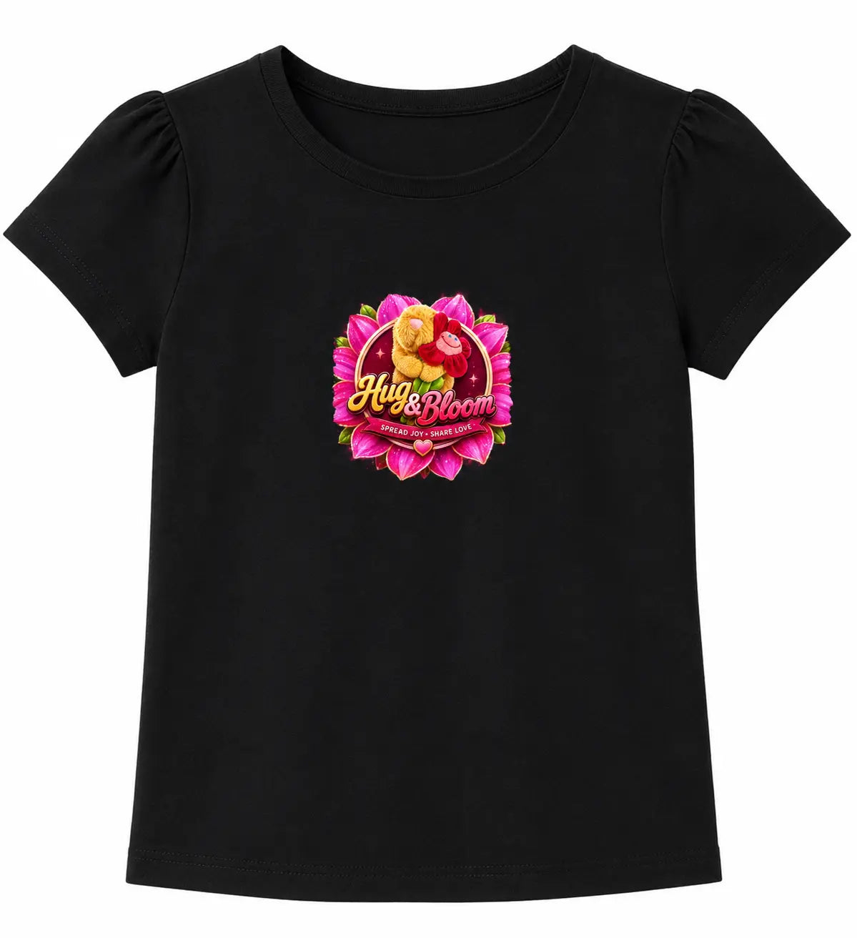 Hugs and bloom logo short sleeve top L&L toys and apparel