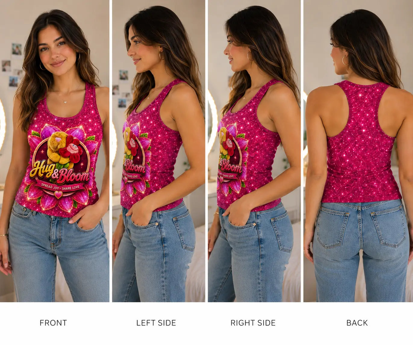 Hugs and bloom gym sports top L&L toys and apparel