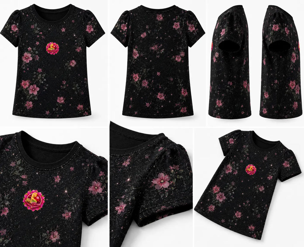 Hugs and bloom sparklebloom short sleeve top L&L toys and apparel