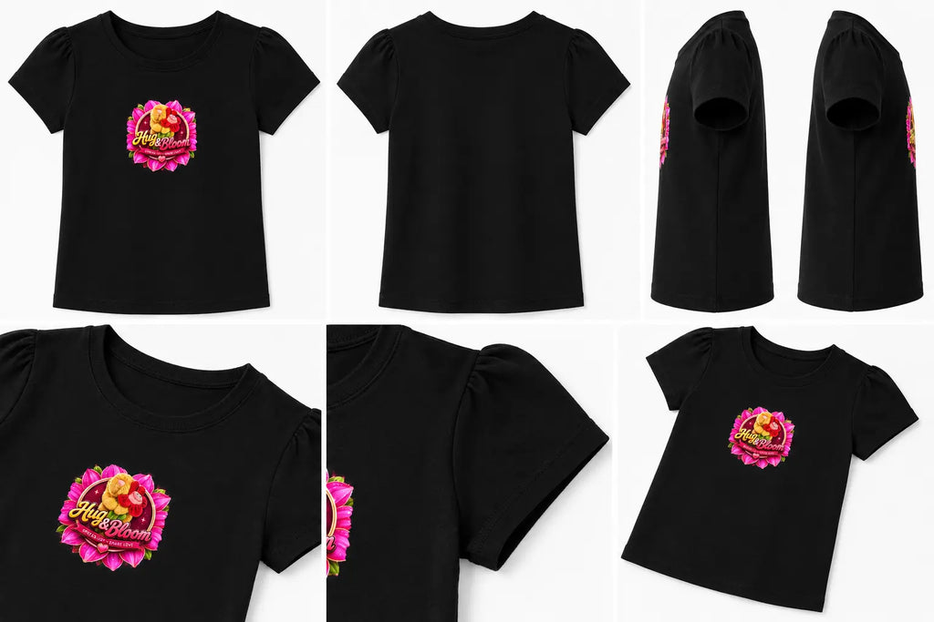 Hugs and bloom logo short sleeve top L&L toys and apparel
