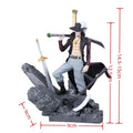 One Piece Anime Figure the Battle over the Dome Dracule Mihawk Action Figure Model Figma Statue Collection Toy Desktop Decoratio