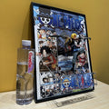 40*30CM One Piece Luffy Three Brothers Figure Anime Painting 3D Art Wall Painting Decorate in the Room